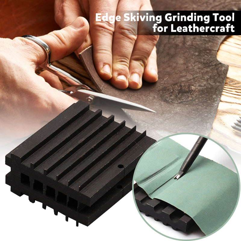 Edge Skiving Grinding Tool for Leathercraft