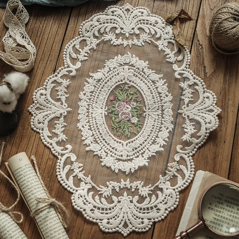 Handmade Crochet Lace Tablecloth Doilies