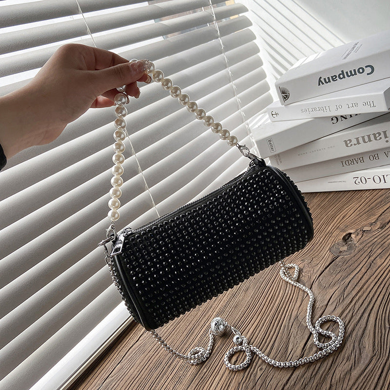 Shiny Little Cylinder Bag