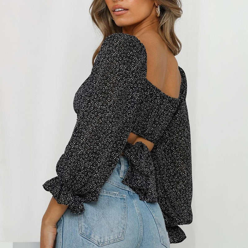 Off-the-shoulder Strappy Crop Top