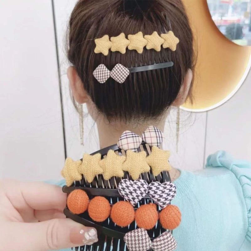 Satin Fabric Hair Bands (5 pcs)