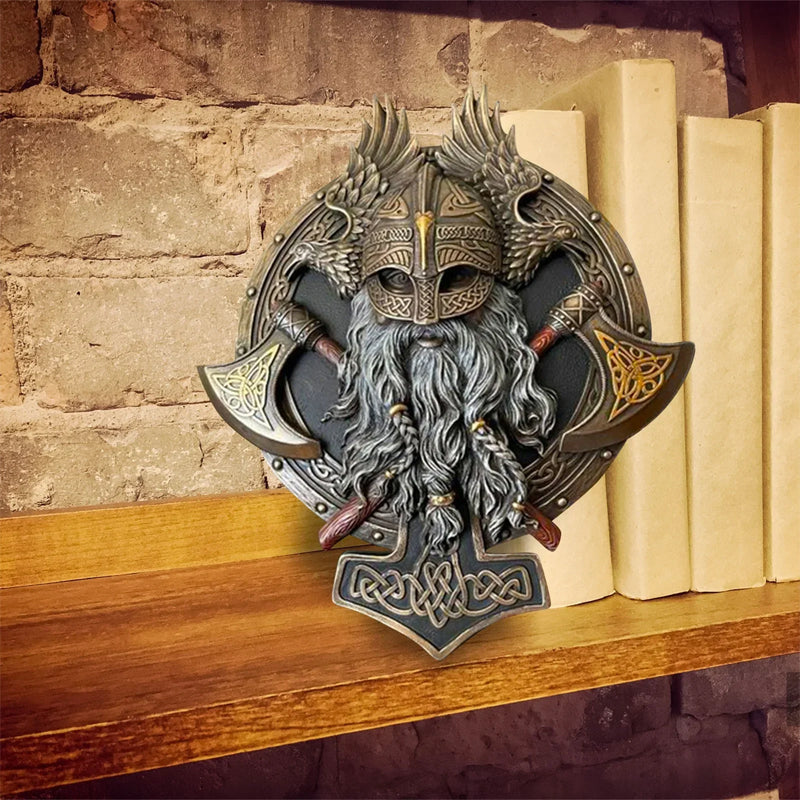 Retro Viking Berserker Double Axe Wall Decorative