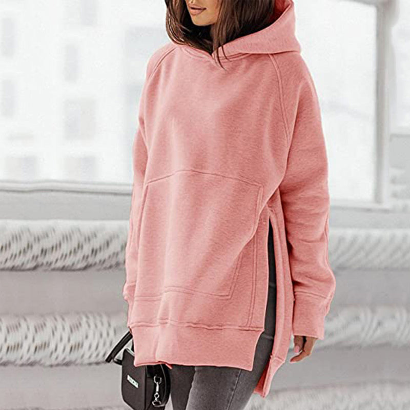 Long Sleeve Hooded Fleece Sweatshirt