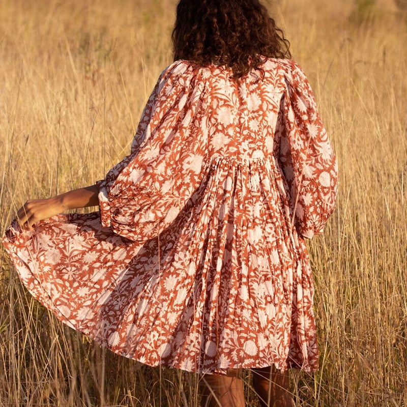 Floral String Loose Dress