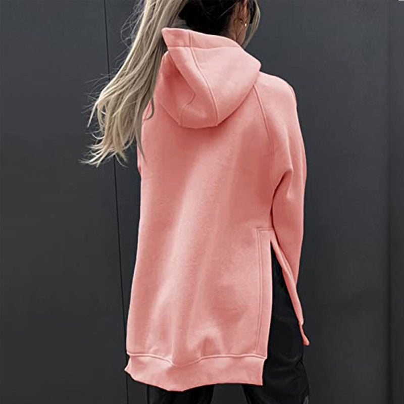 Long Sleeve Hooded Fleece Sweatshirt