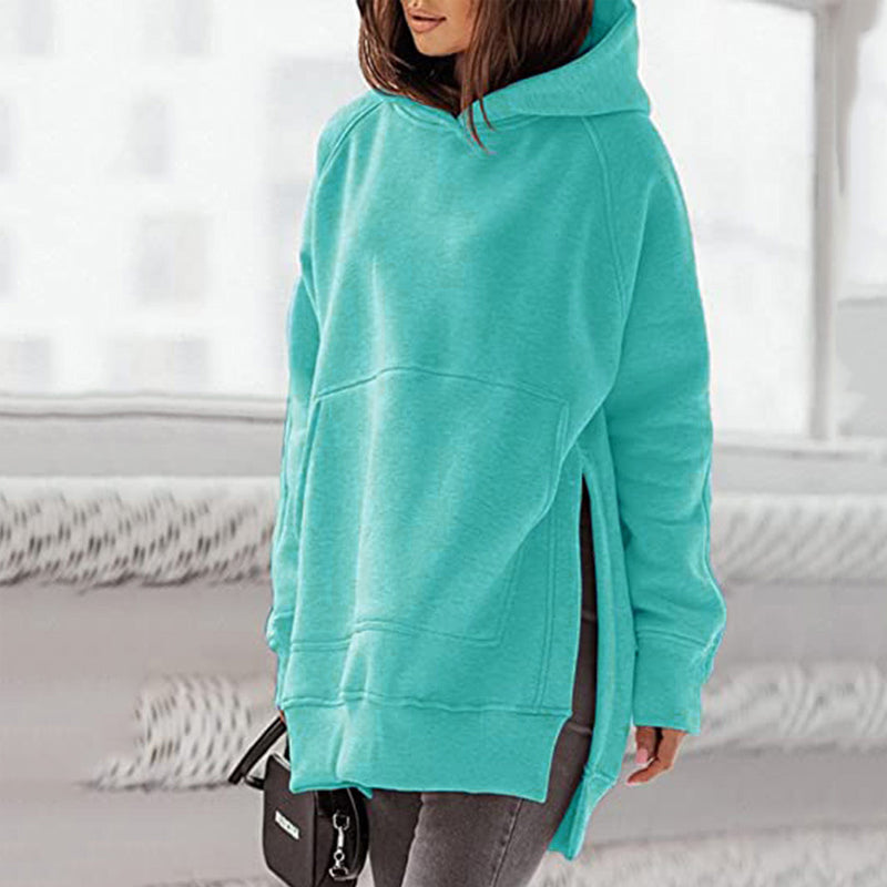 Long Sleeve Hooded Fleece Sweatshirt