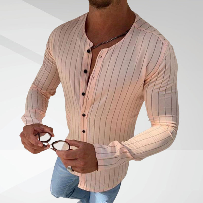 Crew Neck Striped Shirt