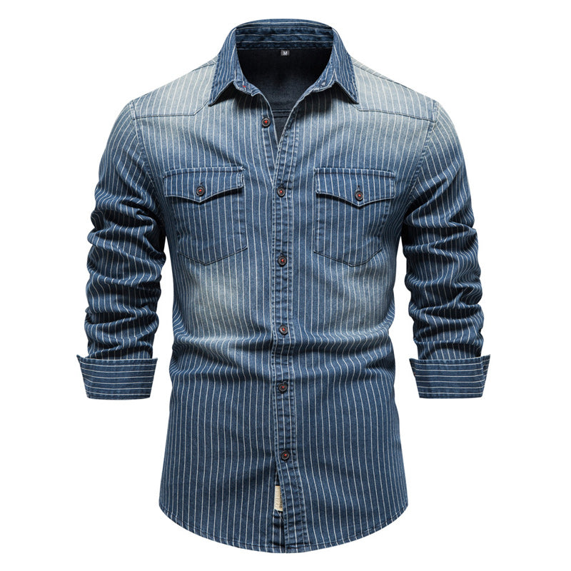 Striped Denim Shirt