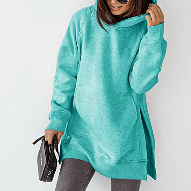 Long Sleeve Hooded Fleece Sweatshirt