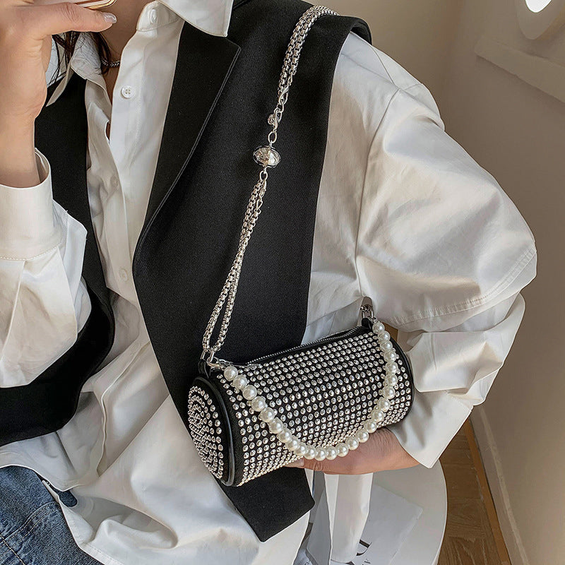 Shiny Little Cylinder Bag