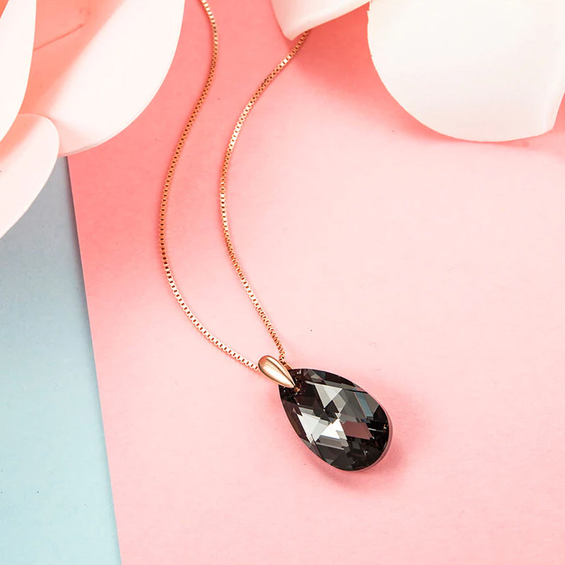 Black Aurora Crystal Necklace