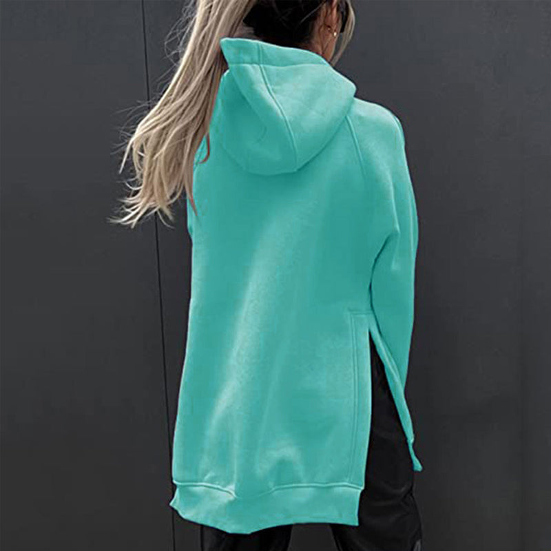 Long Sleeve Hooded Fleece Sweatshirt