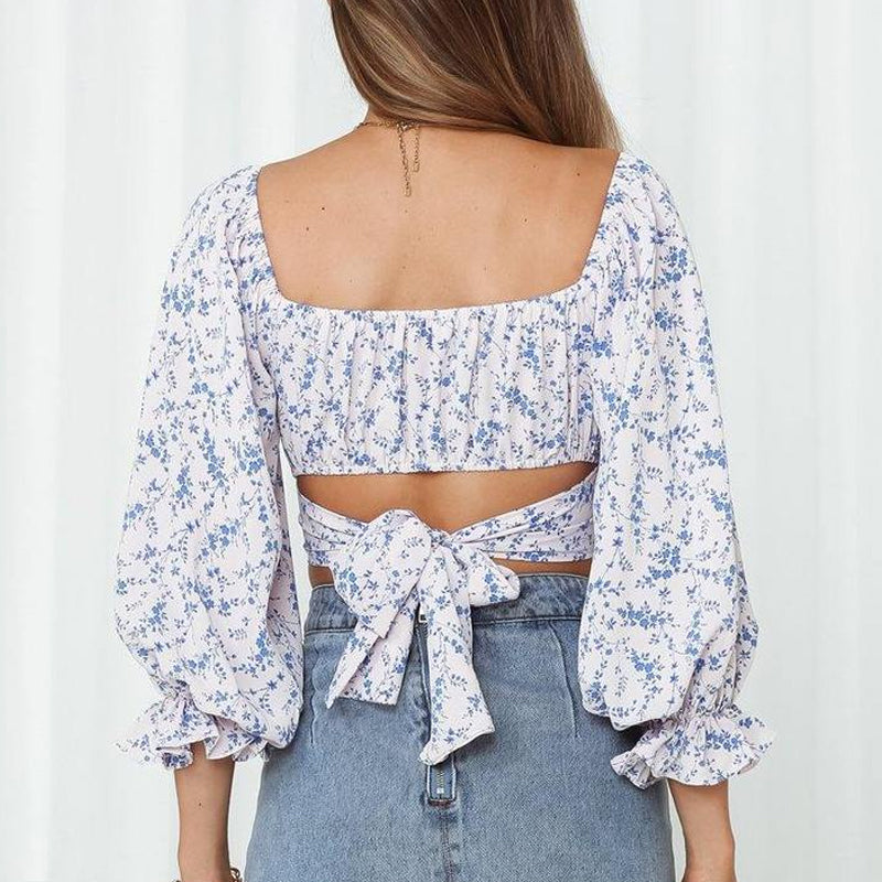 Off-the-shoulder Strappy Crop Top