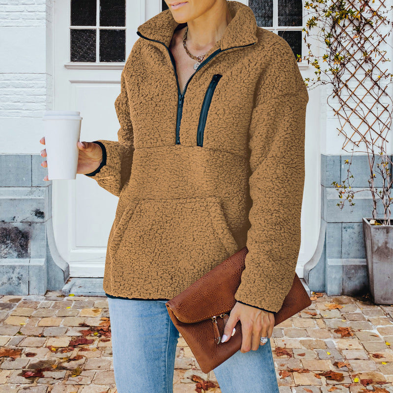 Khaki Sherpa Jacket