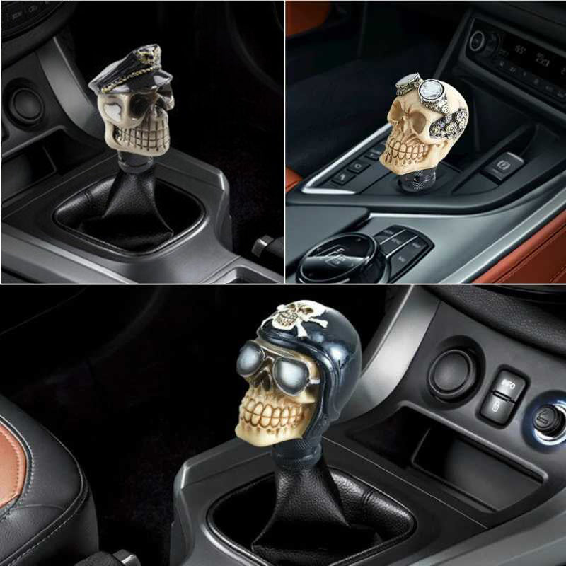 UNIVERSAL CAR SKULL GEAR SHIFT KNOB