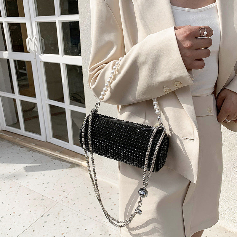 Shiny Little Cylinder Bag