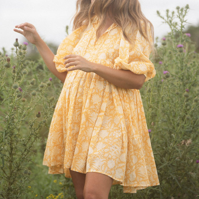 Floral String Loose Dress