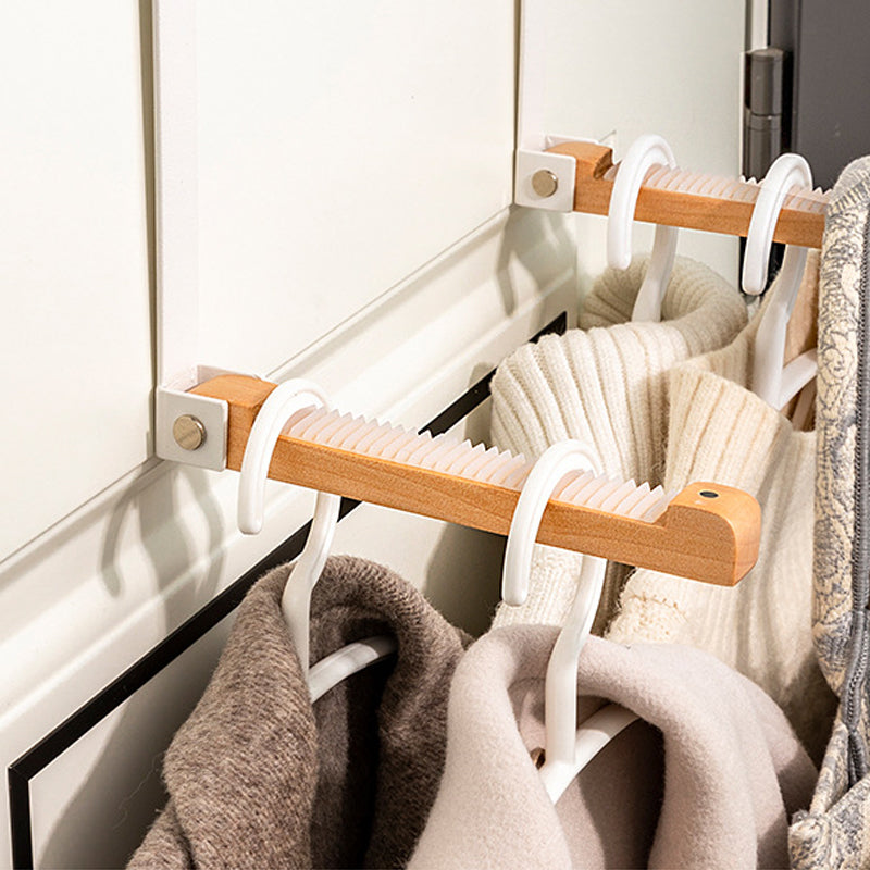 Foldable Wood Over The Door Hooks