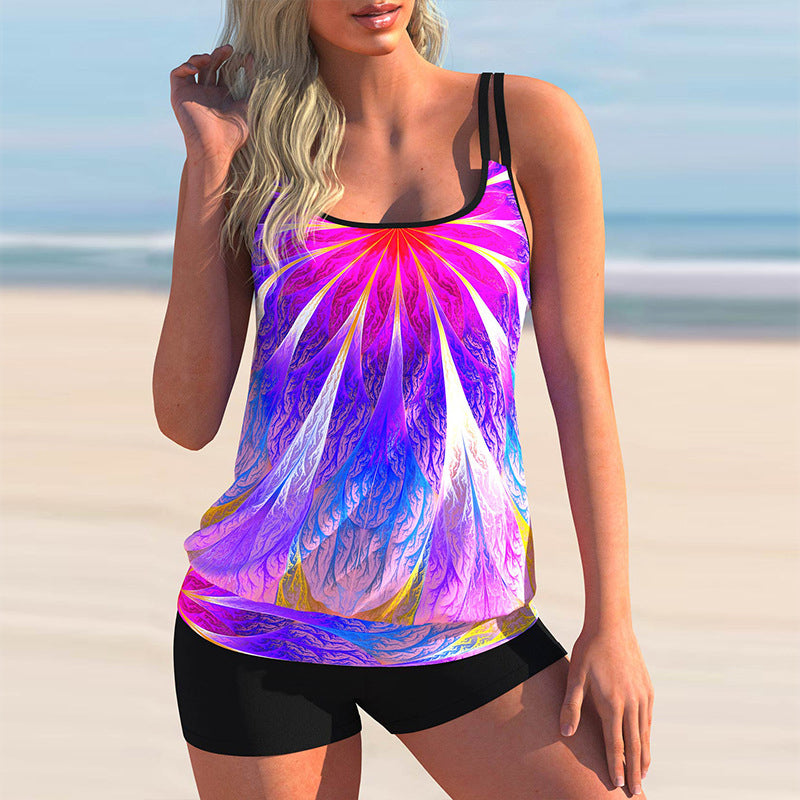 Printed Gradient Two-piece Swimsuit
