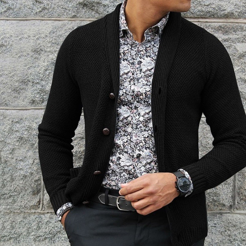 Men's Cardigan Single Breasted Knit Top