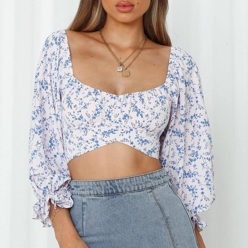 Off-the-shoulder Strappy Crop Top