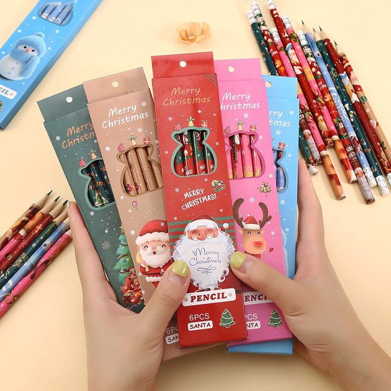 Christmas Pencils with Erasers