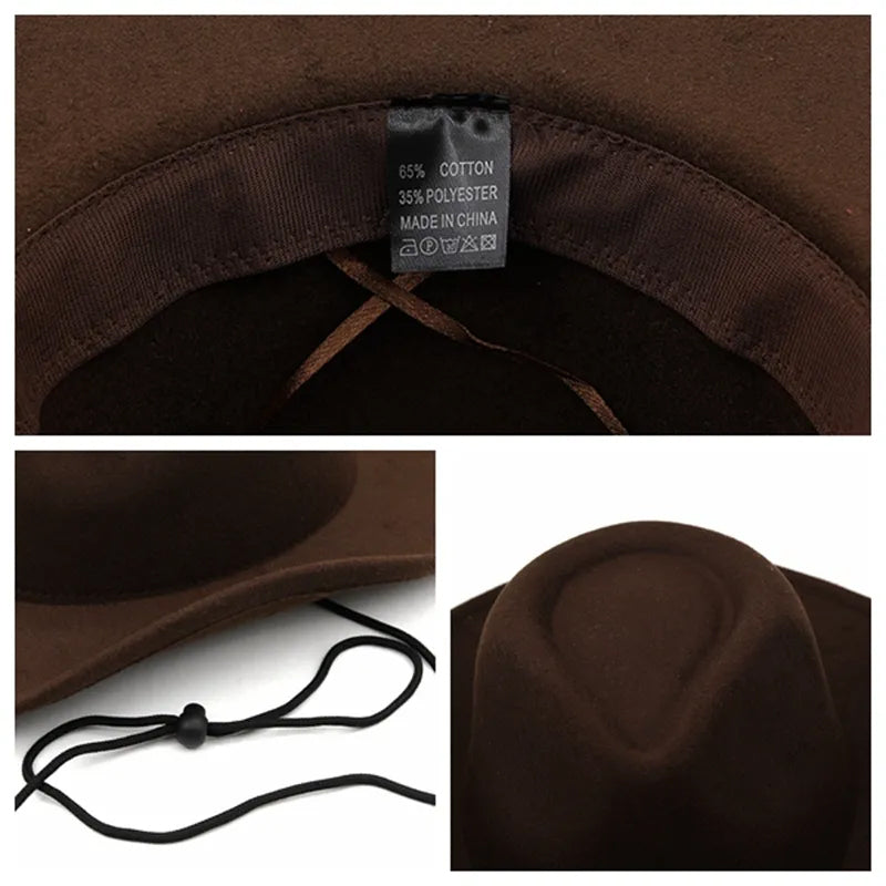 Gentleman Leather Buckle Hat