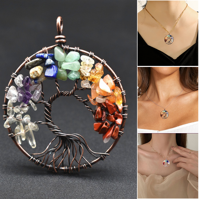 Crystal Tree of Life Pendant