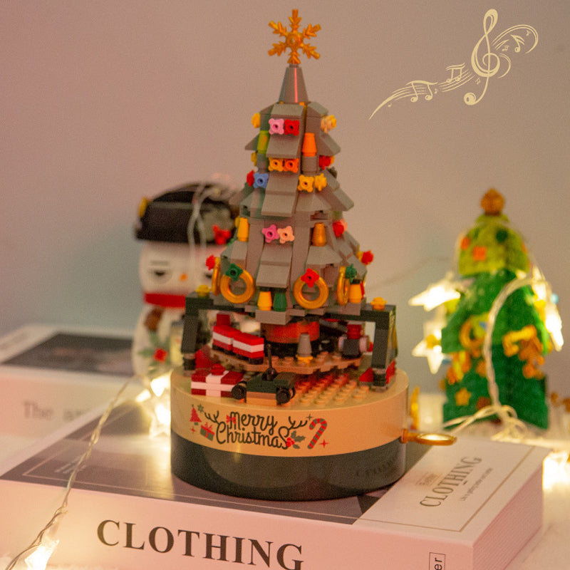 Building Block Christmas Tree Music Box