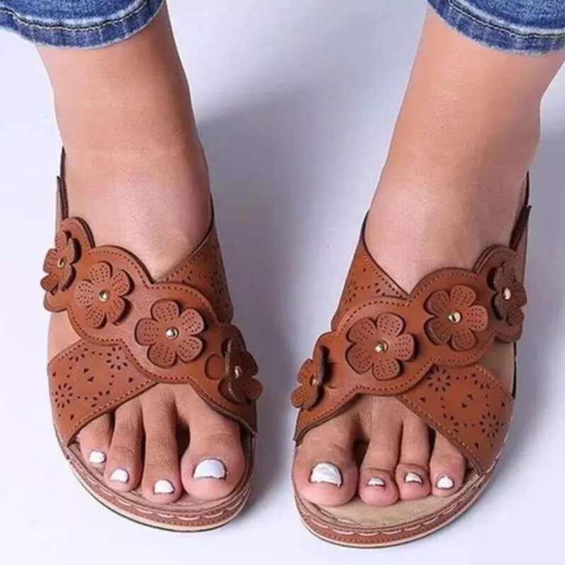 Platform Flower Sandals