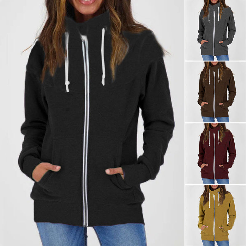 Zipped Fleece Sweatshirt Jacket