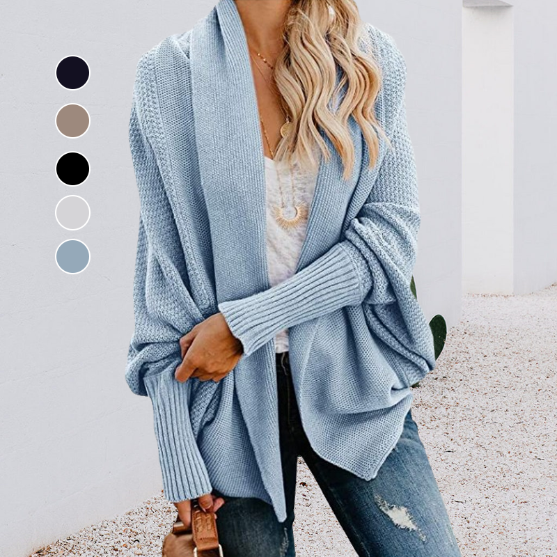 Solid Color Knit Cardigan