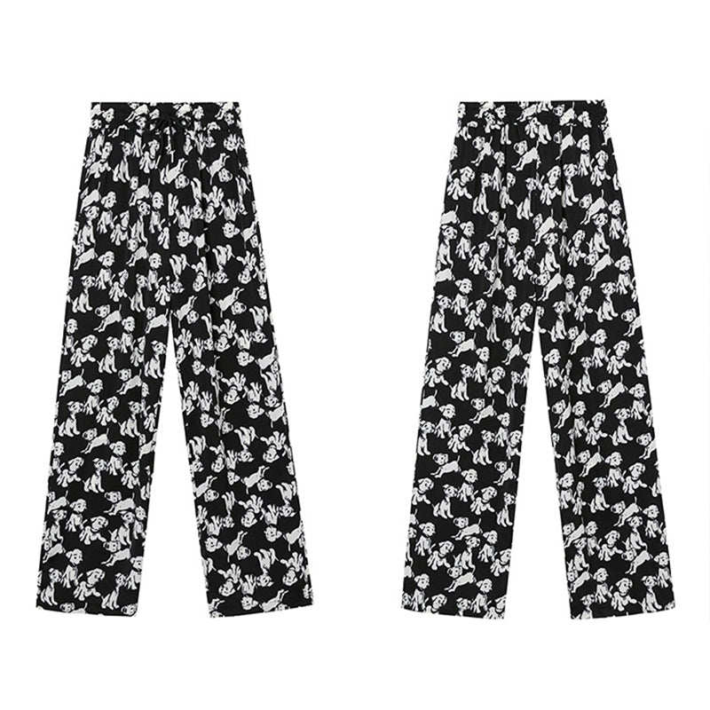 Women's Printed Ice And Snow Wide Leg Pants