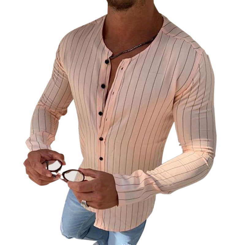 Crew Neck Striped Shirt
