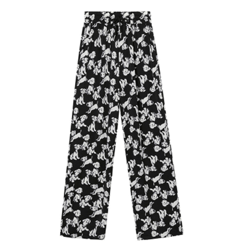 Women's Printed Ice And Snow Wide Leg Pants