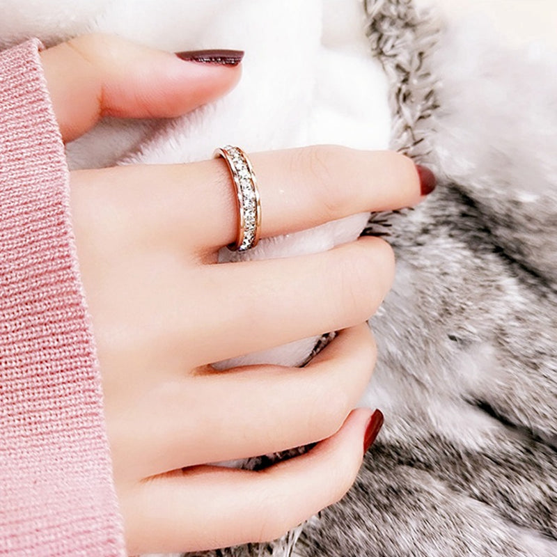 Titanium Plated Rose Gold Ring