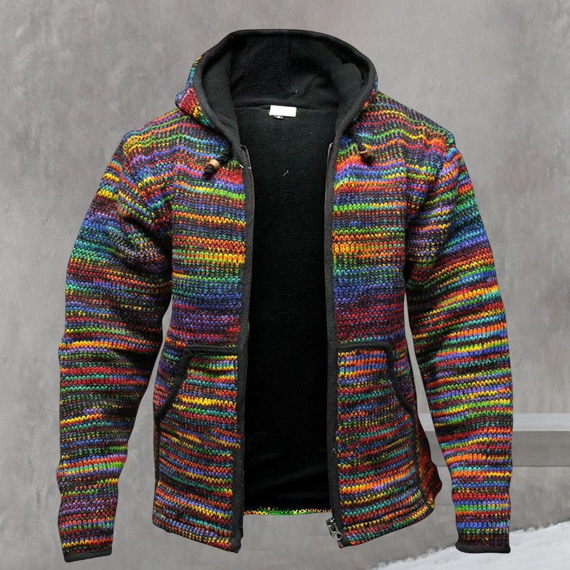 Warm Hooded Sweater Jacket