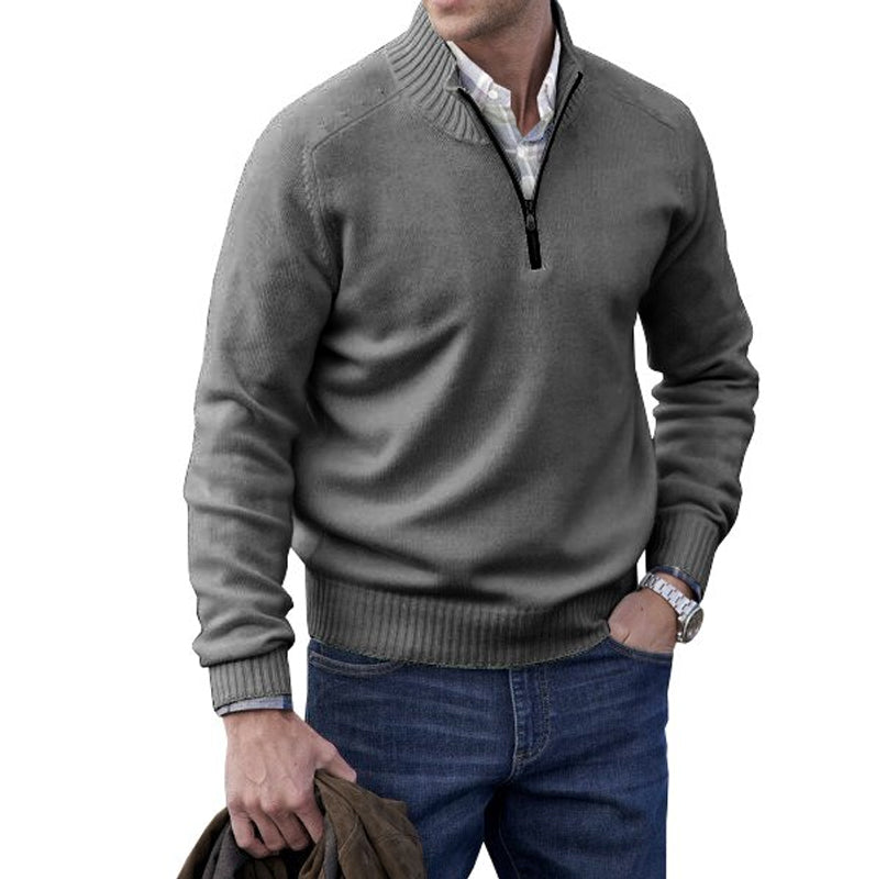 Men's Big-Tall Sweater Fleece Quarter-Zip