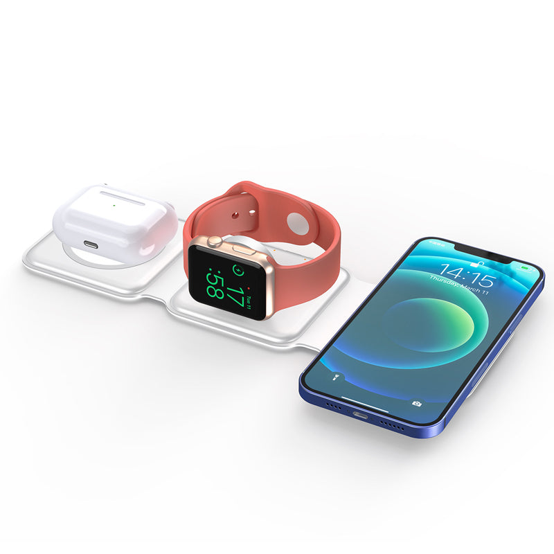 Foldable 3-in-1 Wireless Charger