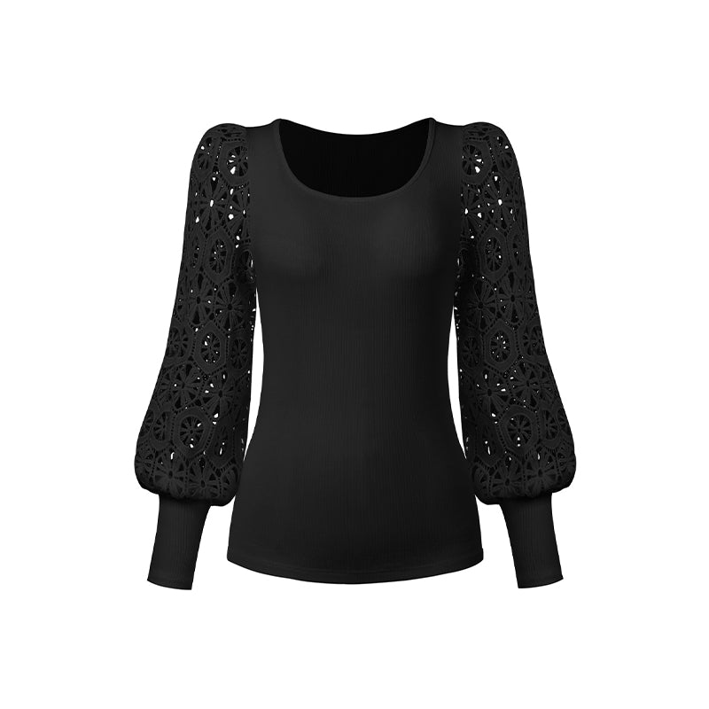 Lace Long Sleeve T-Shirt