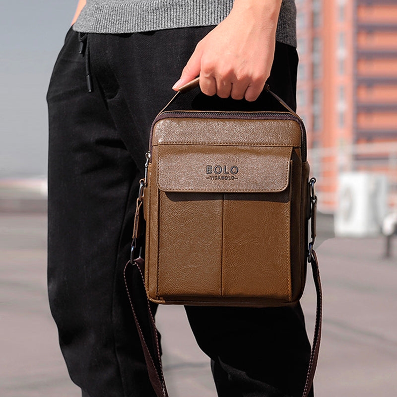 Simple British Men's Shoulder Bag