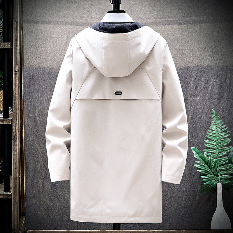 Men's Long Trench Outfits Coat