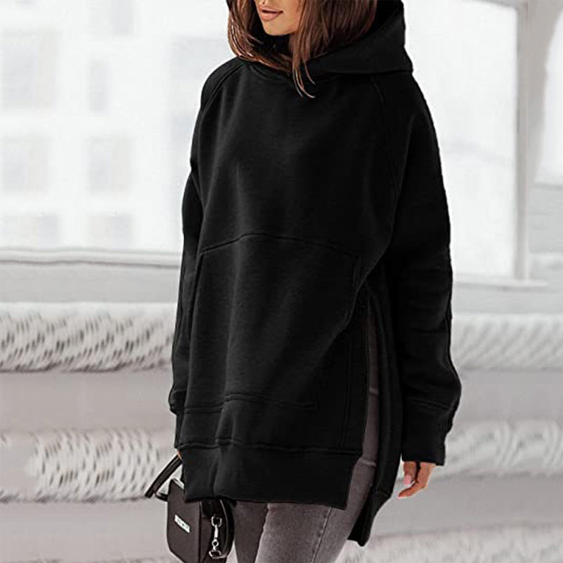 Long Sleeve Hooded Fleece Sweatshirt