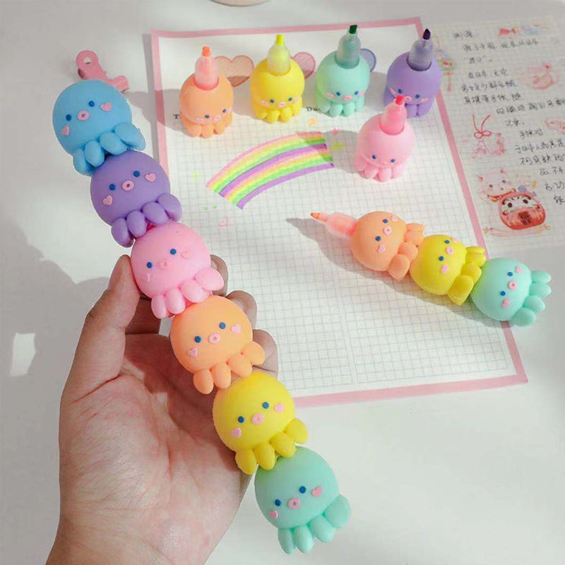 Colorful Octopus Shaped Highlighter