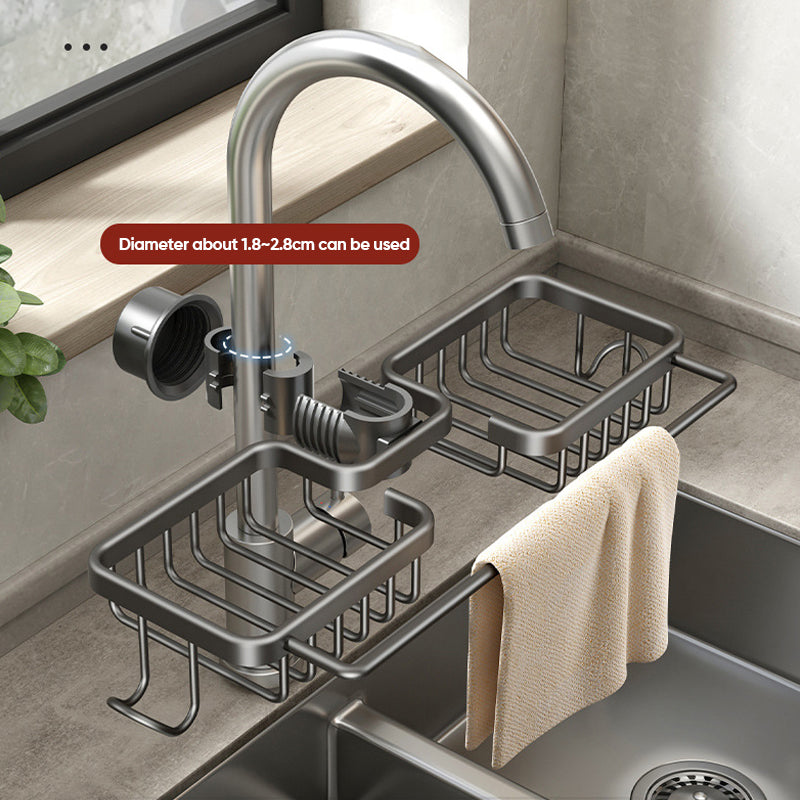 Rust-proof Space Aluminum Faucet Rack