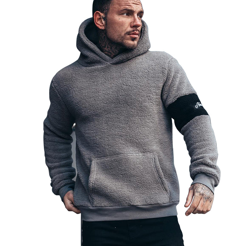 Hooded Plush Long Sleeve Casual Fashion Sports Sweatshirt