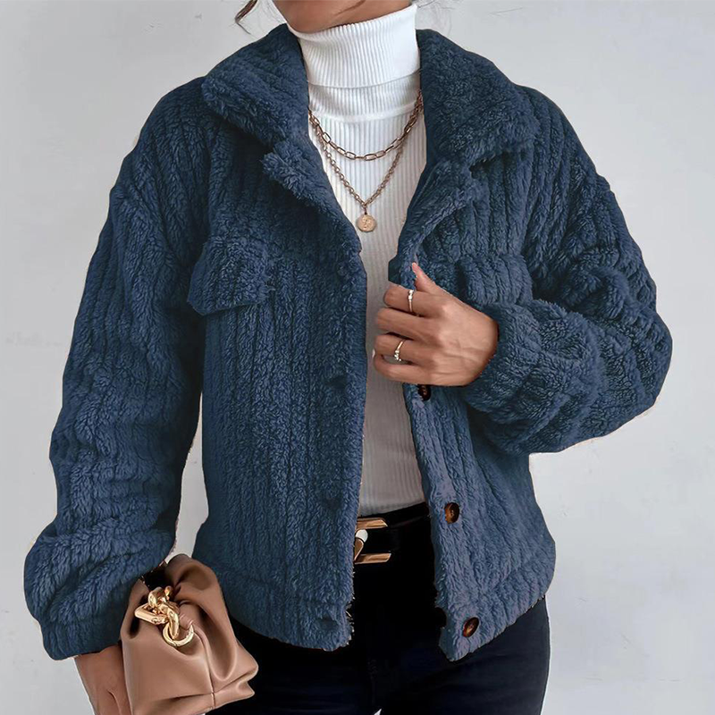 Lapel Plush Jacket