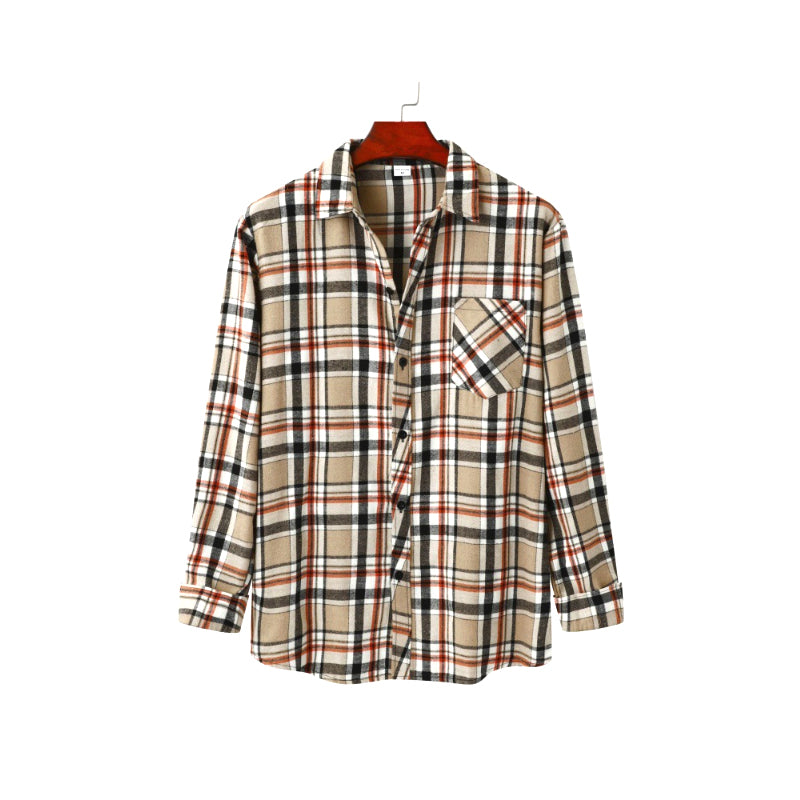 Men's Plaid Loose Shirt