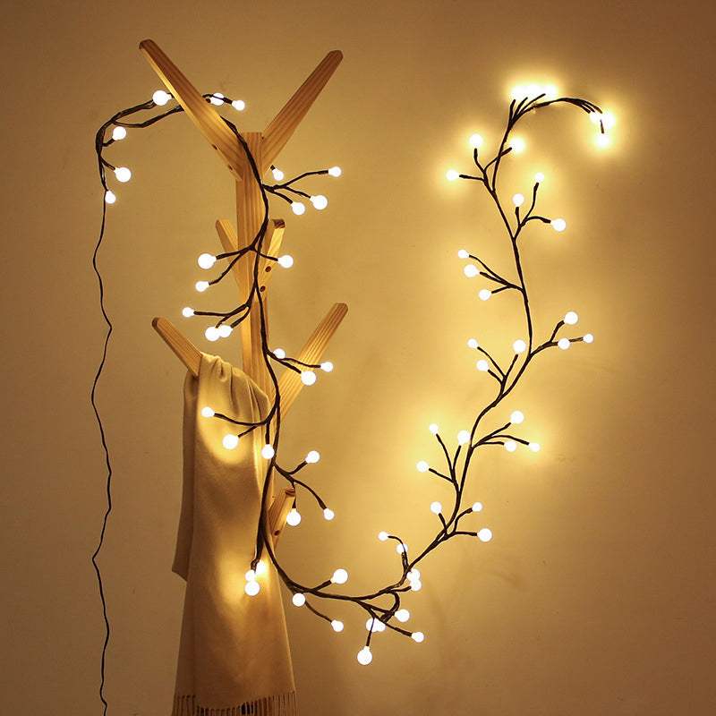 Branch Rattan String Lights