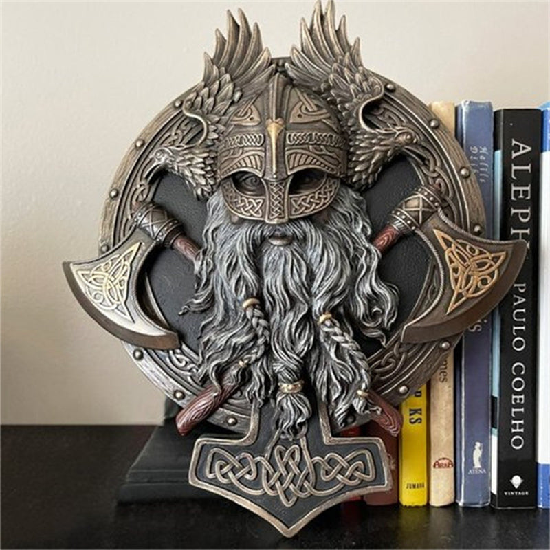 Retro Viking Berserker Double Axe Wall Decorative